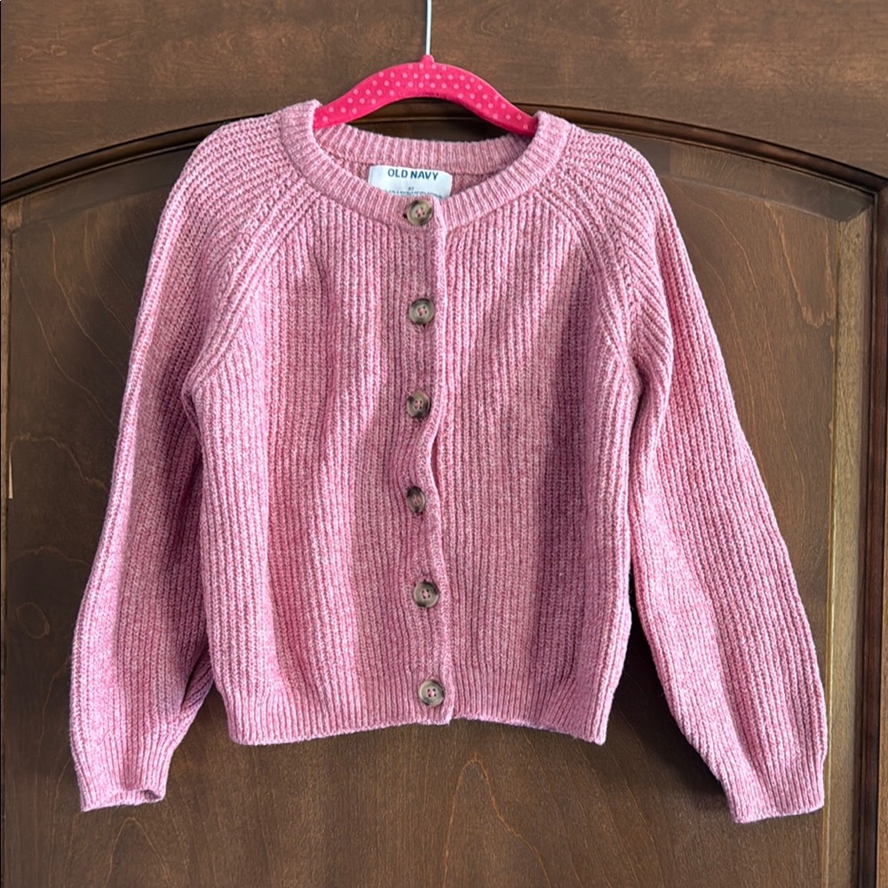 Old Navy Pink Button-Up Cardigan